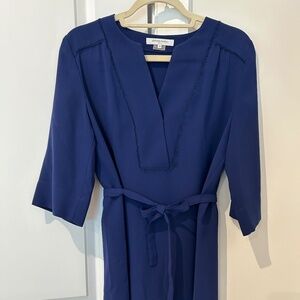 Gerard Darel blue crepe dress
